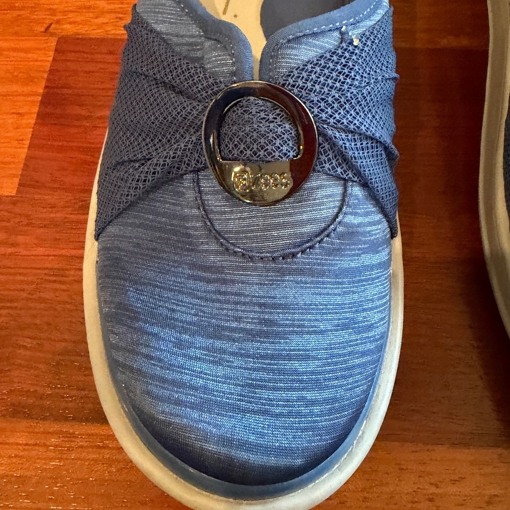 Bzees Blue Knit Slip-On Comfort Shoes with Decorative Ring - Picture 8 of 8